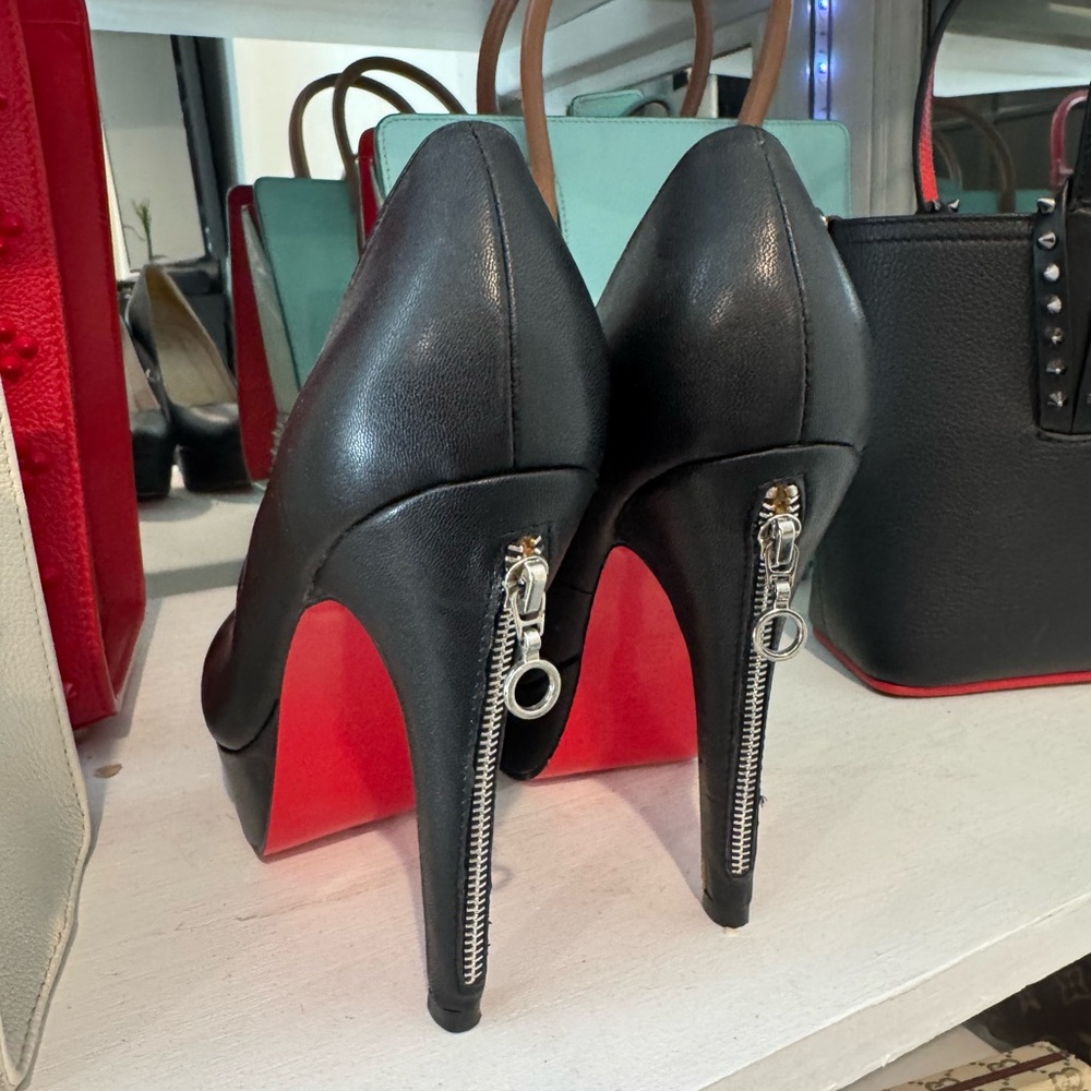 Christian Louboutin Black Heels with Red Soles